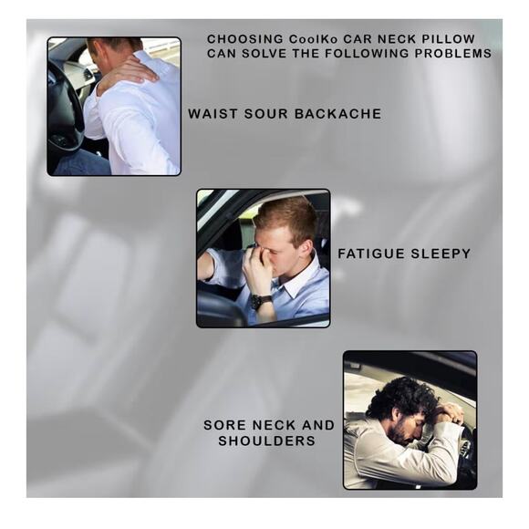 2 pieces Tesla Cushion Neck Headrest Premium Detachable Support Black & Red NEW - Picture 7 of 7